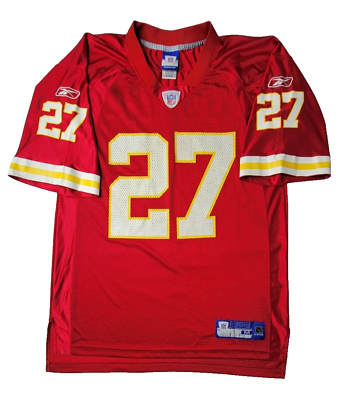 #ad Reebok NFL Kansas City Chiefs #27 L. Johnson Red Jersey Mens Medium M $28.99