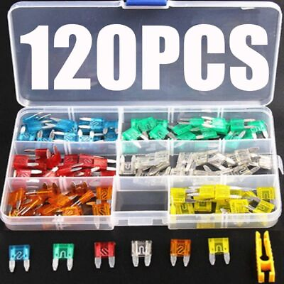 #ad 120PCS Car Fuse Blade Small Automatic Truck Blade Wire 5A 10A 15A 20A 25A 30A $15.47