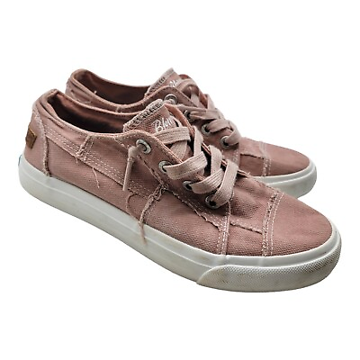 #ad Blowfish Malibu Shoes Womens 8 Pink Casual Lace Up Sneakers Fashion Preppy $15.59