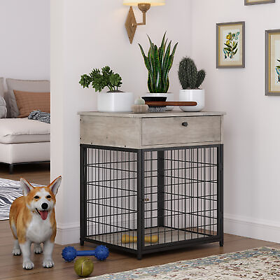 Dog Crates For Small Dogs Wooden Dog Kennel Dog Crate End Table Nightstand $127.60