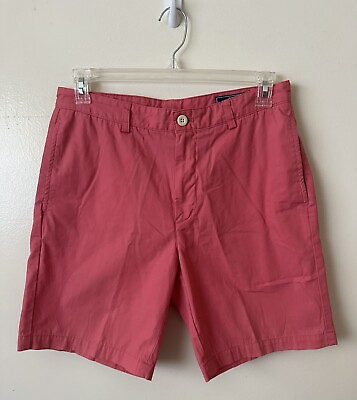 #ad Vineyard Vines 9 Inch Cotton Club Shorts Salmon Pink Size 32 $19.99