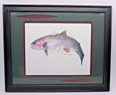 #ad Kenneth Rasmussen Hand Signed Print of RAINBOWS COLOR MY WORLD Framed Lithograph $250.00