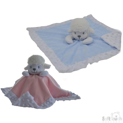 #ad Personalised Baby Soft LAMB Comforter Taggy taggie tag Blanket Girl Gift GBP 4.99