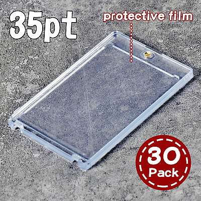 #ad #ad 30 pack Magnetic Trading Sports Card Holders 35pt protective film UV Protection $29.99