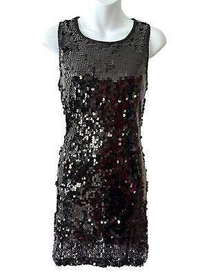 #ad Speechless All Over Sequin Dress Black Sheath Party Holiday Y2K Womens M $20.00