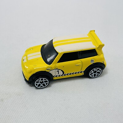 #ad Mattel Hot Wheels Mini Cooper Challenge E40 Car Toy Vehicle Diecast Model Yellow $18.89