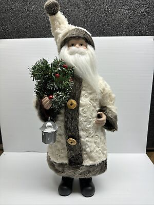 #ad Christmas Santa Claus Figure Traditional Decoration Large Xmas Display 21 Inch $61.00