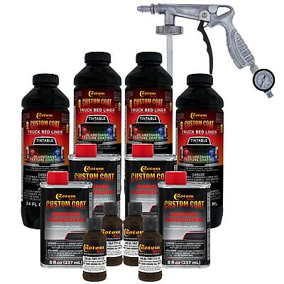 #ad 30051 Camo Brown T77 Urethane Spray On Truck Bed Liner 1 Gallon Spray Gun Kit $219.99