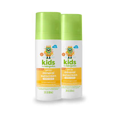 #ad SPF 50 Kids Sunscreen Roller Ball UVA UVB Protection Water Resistant 2x 3 ounce $31.99
