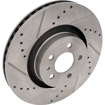 #ad Brake Disc For 15 20 Ford Mustang Front LH or RH Cross drilled 352mm Front Disc $73.61