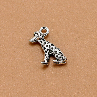 #ad 20pcs Alloy Spotted Dog Pendants Charms DIY Jewelry Making Accessory for $10.18