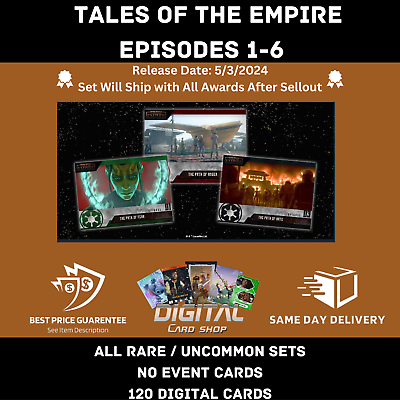 #ad Topps Star Wars Card Trader TALES of the EMPIRE EP 1 6 All Rare UC No Event $17.94