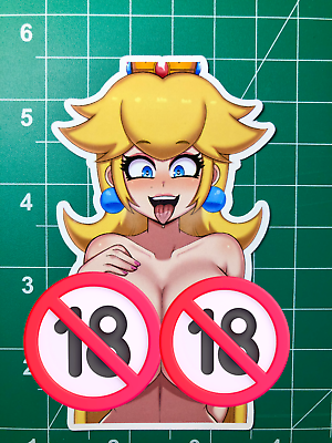 #ad Super Mario Princess Peach Anime Sticker HOT $3.99