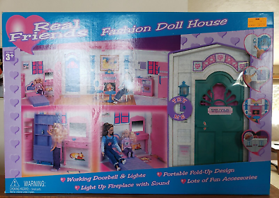 #ad 2000 REAL FRIENDS Fashion Doll House NEW Toys R Us Geoffrey New Old Stock RARE $199.99