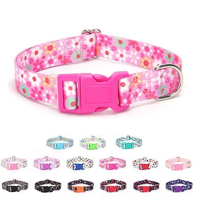 #ad #ad Pink Dog Collar for Girl Dogs Adjustable Soft Nylon Collar for Small Medium L... $17.40