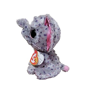 #ad TY Beanie Boos Specks Gray Elephant Glitter Eyes Spotted 6quot; Plush Hang Tags $9.89