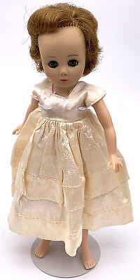 #ad Vintage Red Honey Blonde 1950#x27;s American Character 10quot; Toni doll in fancy dress $65.97