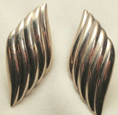 #ad Vintage 925 Silver Earrings $12.98