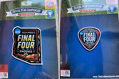 #ad 2024 NCAA MENS amp; WOMENS FINAL FOUR PATCH SET OF TWO JERSEY STYLE MARCH MADNESS $19.89
