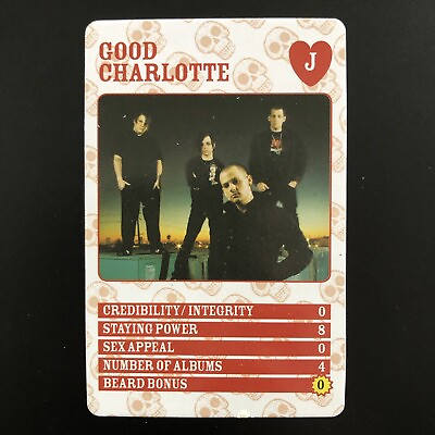 #ad Good Charlotte Rock Trumps Playing Card Jack of Diamonds RARE GBP 25.00