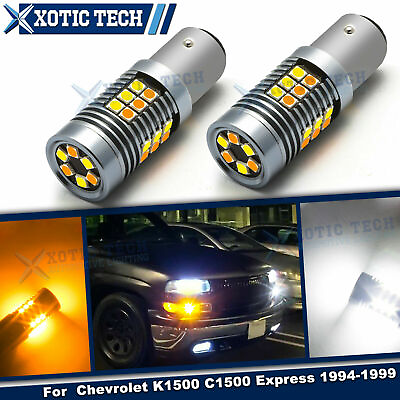 #ad LED 2 Color Switchback Front Turn Signal Light For Chevrolet K1500 C1500 1994 99 $18.67