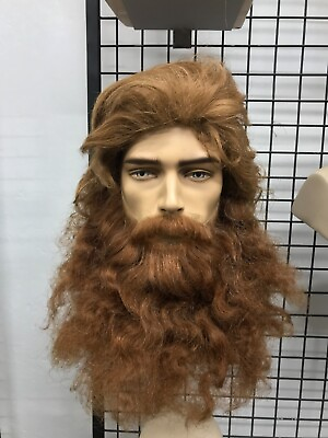 #ad OFFER WITH SYNTHETIC WIG Realistic Fake Beard and Moustache Full Set. $279.99