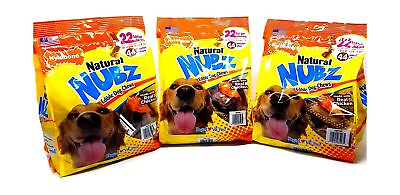 #ad Nylabone Natural Nubz Edible Dog Chews Value Pack of 66ct. 7.8 lbs. Total ... $54.59