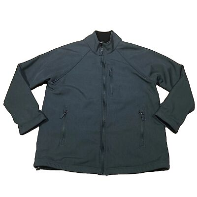 #ad Cotton Traders Size Medium Dark Grey Full Zip Jacket Mens 100% Polyester GBP 12.77