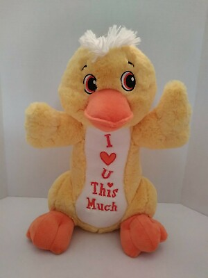 #ad Dan Dee I Love You This Much Yellow Plush Duck Collectors Choice 17quot; Easter $19.99