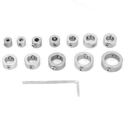 #ad Drill Stop Bit Collar Set with Hex Wrench 12PCS 3 16mm Drill Depth Stop Bit C... $15.14