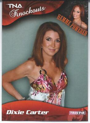 #ad 2009 Tristar TNA KNOCKOUTS Wrestling DIXIE CARTER Hemme Powered $1.99