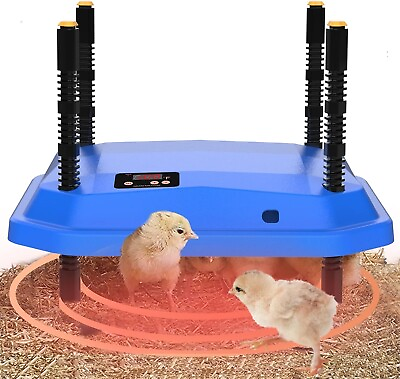 #ad Chick Brooder Heating Plate 10quot; X 10quot;With Temperature Set Chicks 10*10 Blue $25.95