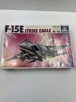 #ad 1994 Italeri F 15 E Strike Eagle Fighter Aircraft 1:72 Scale Model Kit # 166 $34.99