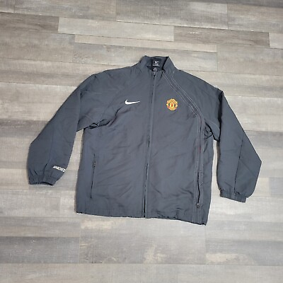 #ad Nike Manchester United Full Zip Jacket Youth Size Large Gray $22.00