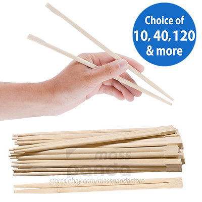 #ad KariOut Disposable Chinese Japanese Sushi Bamboo Chopsticks Individually wrapped $7.50