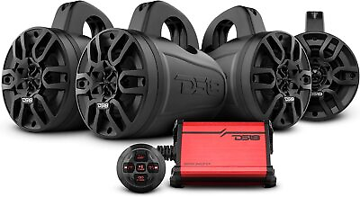 #ad DS18 MP4TP.4A 4 HYDRO 4quot; Wakeboard Tower Speakers 600W With Amplifier Bluetooth $299.95