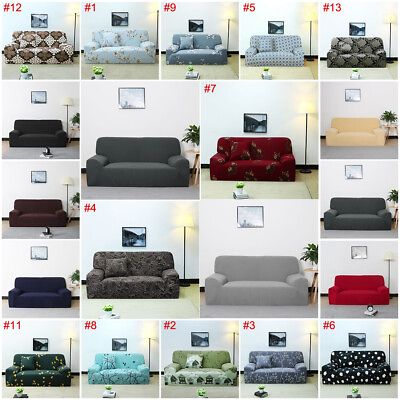 #ad Stretch Chair Sofa Covers 1 2 3 4 Seater Sofa Slipcover Home Furniture Protector $36.27