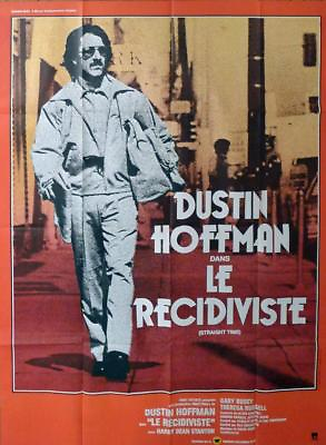 #ad STRAIGHT TIME DUSTIN HOFFMAN RUSSELL ORIGINAL LARGE FRENCH MOVIE POSTER $89.99