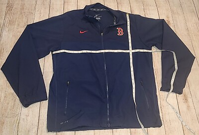 #ad Nike Dri Fit Boston Red Sox Navy Blue Jacket Men’s Large $37.00