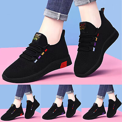 #ad Women Mesh Athletic Tennis Breathable Sneakers Fashion Casual Comfy Men Shoes $28.49