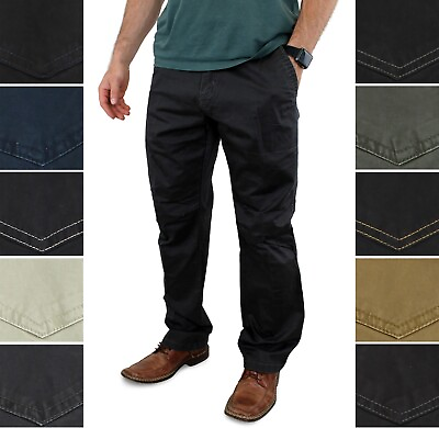 #ad Weatherproof Vintage Men#x27;s Pants Utility Stretch Canvas Workwear Regular Fit $24.99