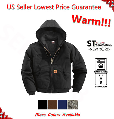 #ad Mens Winter Thermal Duck Jacket Coat Sandstone Jacket Canvas Quilted Waterproof $53.88