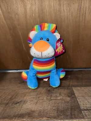 #ad Sugar Loaf Rainbow Multicolored Colored Dog Colorful 12 Inch Plush $9.99