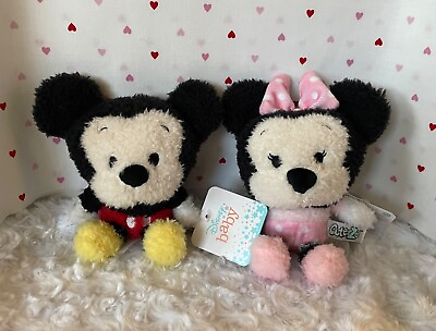 #ad Small Mickey or Minnie Mouse Plush Baby Toy for Babies 0 or Reborn Doll Toy $5.99
