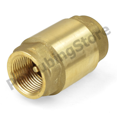 #ad #ad 1 1 2quot; FNPT Threaded Lead Free Brass Spring Check Valve 200 WOG $33.15