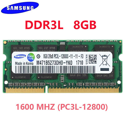 #ad Samsung DDR3L 8GB 16GB 32GB 1600MHZ PC3L 12800 204pin SO DIMM Memory RAM $13.90