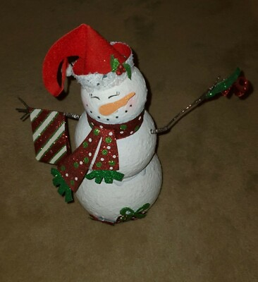 #ad Fancy. Designer. Christmas. Snowman. Holiday Decoration $13.19