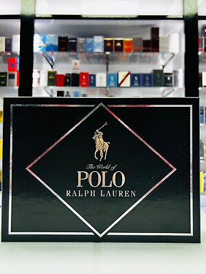 #ad Ralph Lauren Polo Double Black Eau De Toilette For Men 3 Pcs Gift Set $249.00