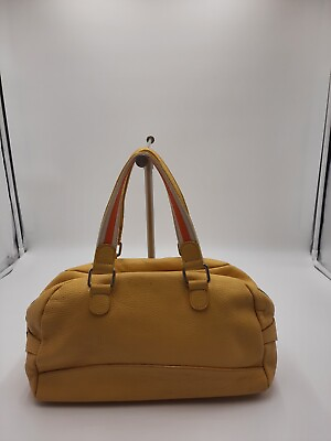 #ad Kitamura Tote Yellow Colour Medium Size Shoulder Handbag Leather. AU $29.00