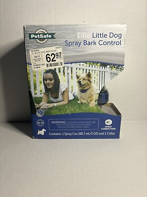 #ad #ad PetSafe PBC00 11283 Elite Little Dog Spray Bark Control Dog Collar Blue NIB $25.19